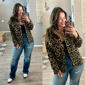 Casual nights leopard jacket