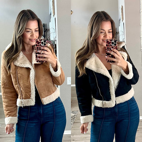 Nice & Cozy suede jacket